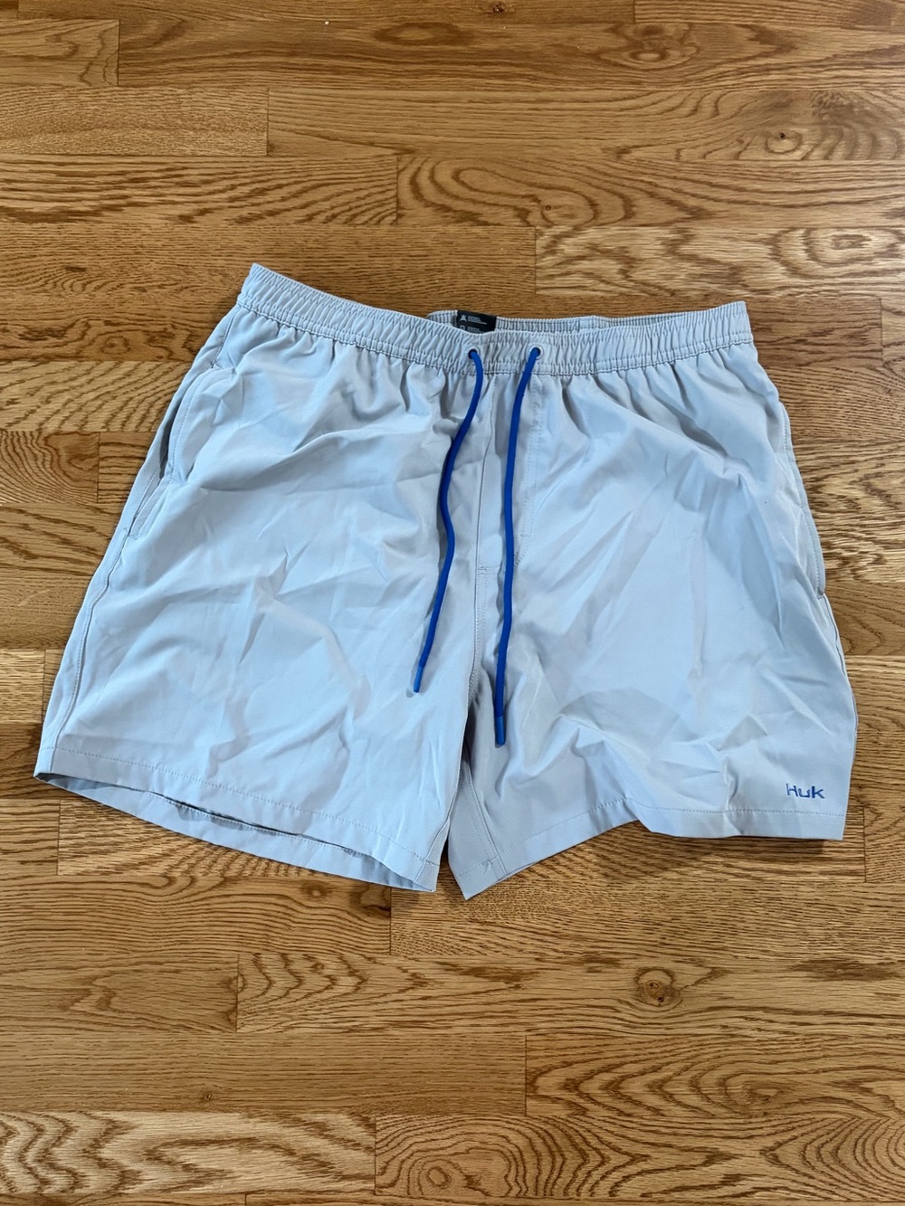 HUK blue Pursuit Volley Swim Shorts
